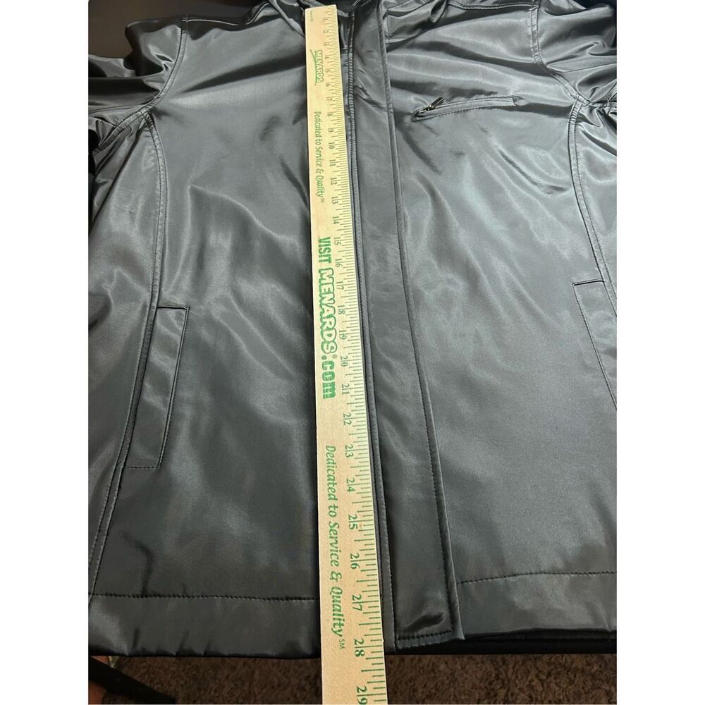 NorthCrest Women’s Black Fleece Hooded Zip Up Jacket Size M/10-12 - Picture 11 of 12